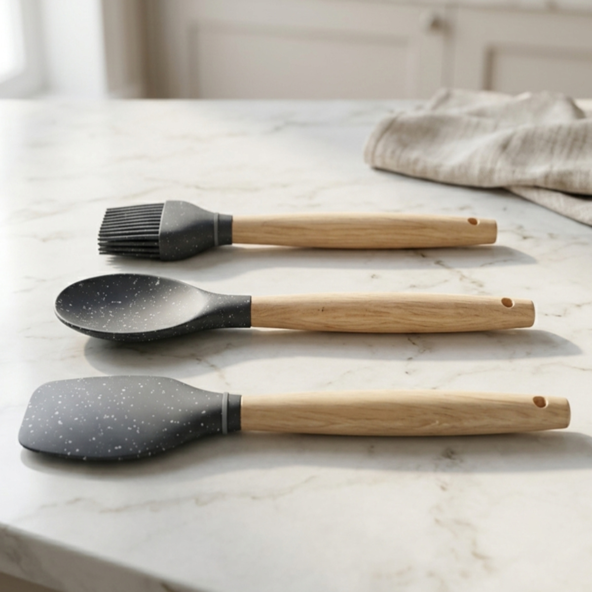 3 Piece Silicone Kitchen Utensils Set