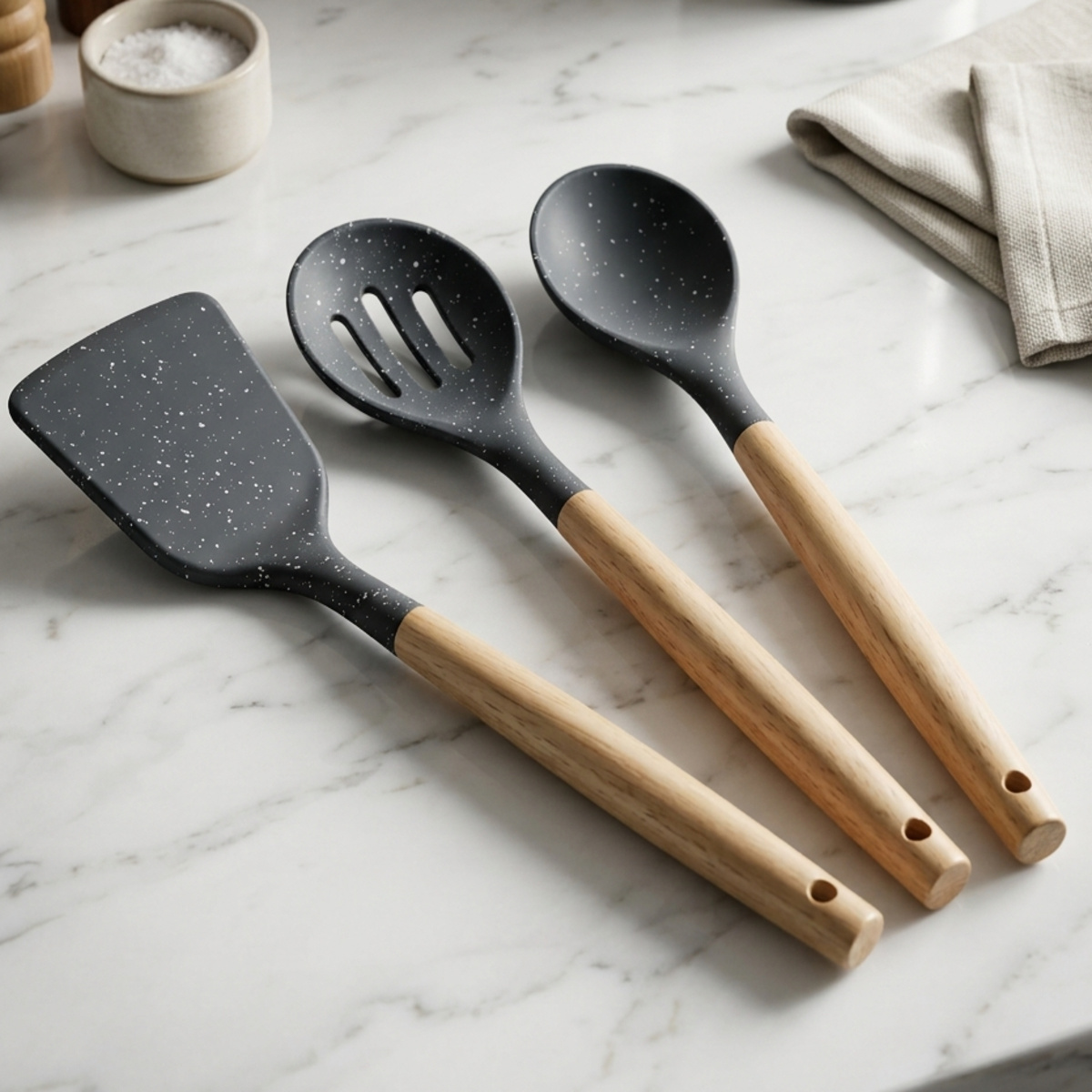 3 Piece Silicone Kitchen Utensils Set