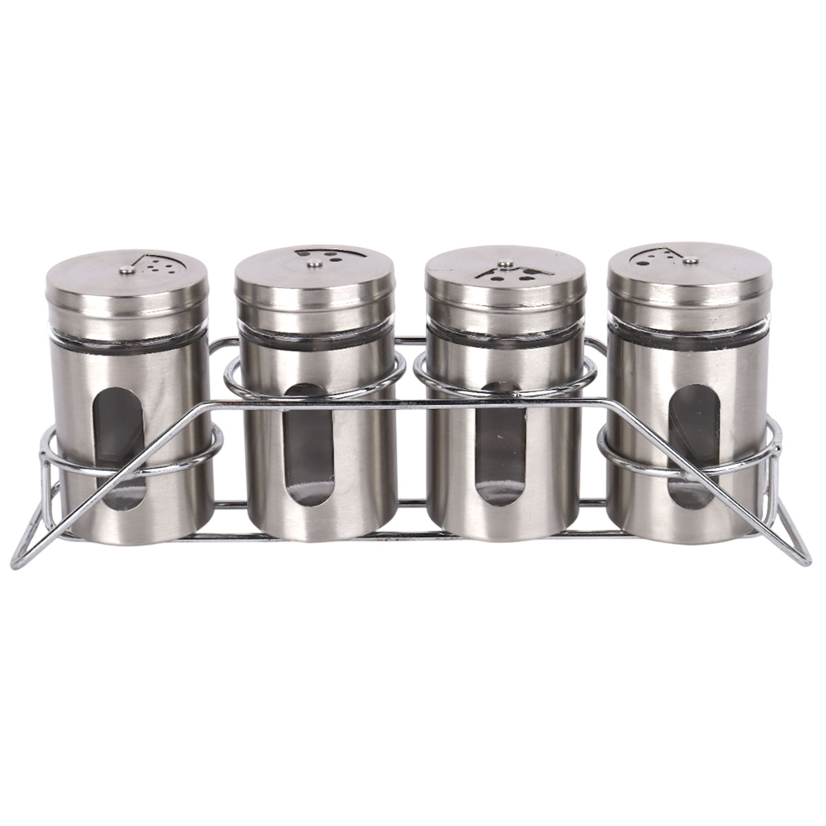 Salt Shaker Set Metal 4 Pieces