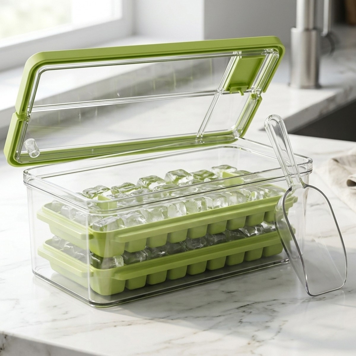 Ice Cube Tray with Scoop