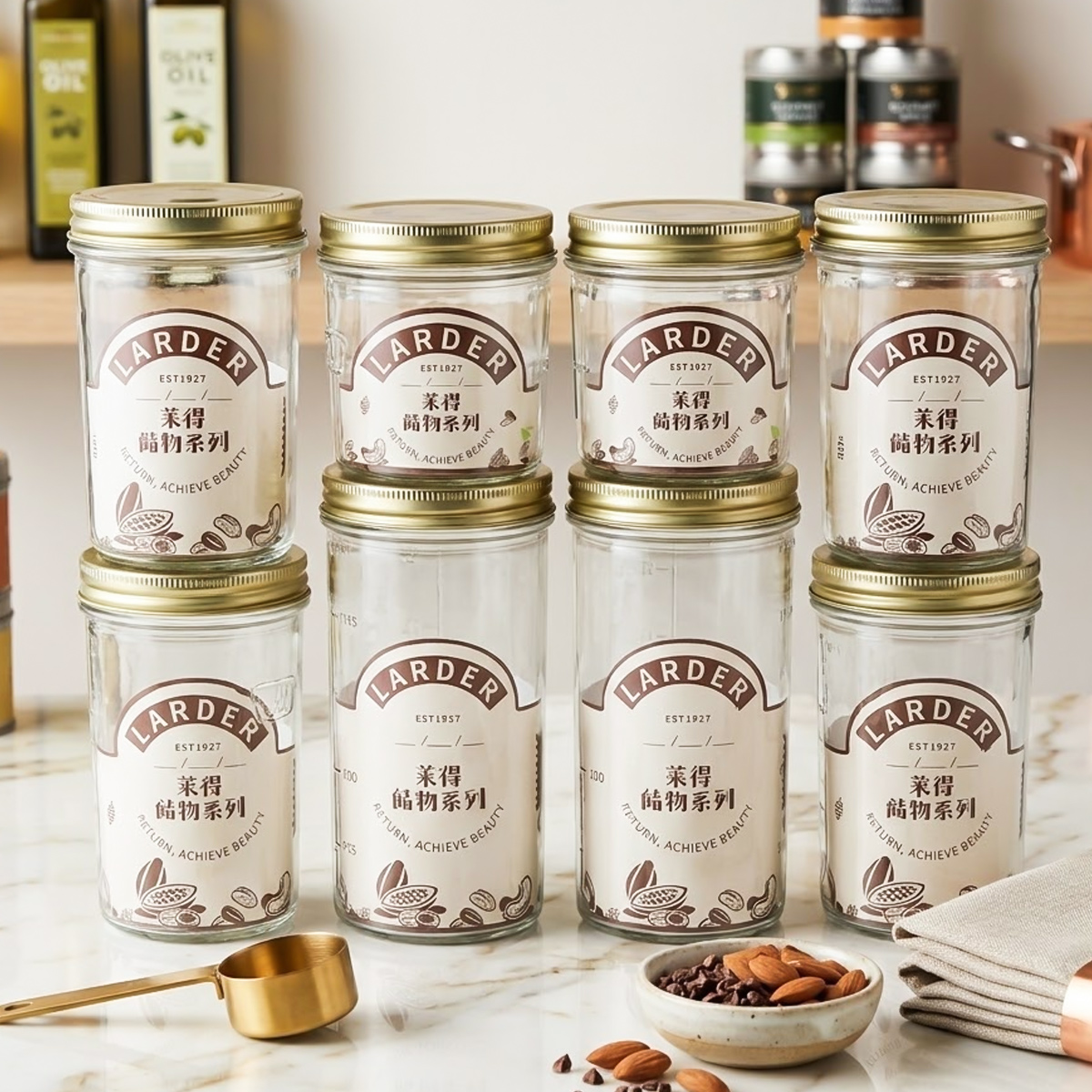 Canister Jar Set 8 Pieces