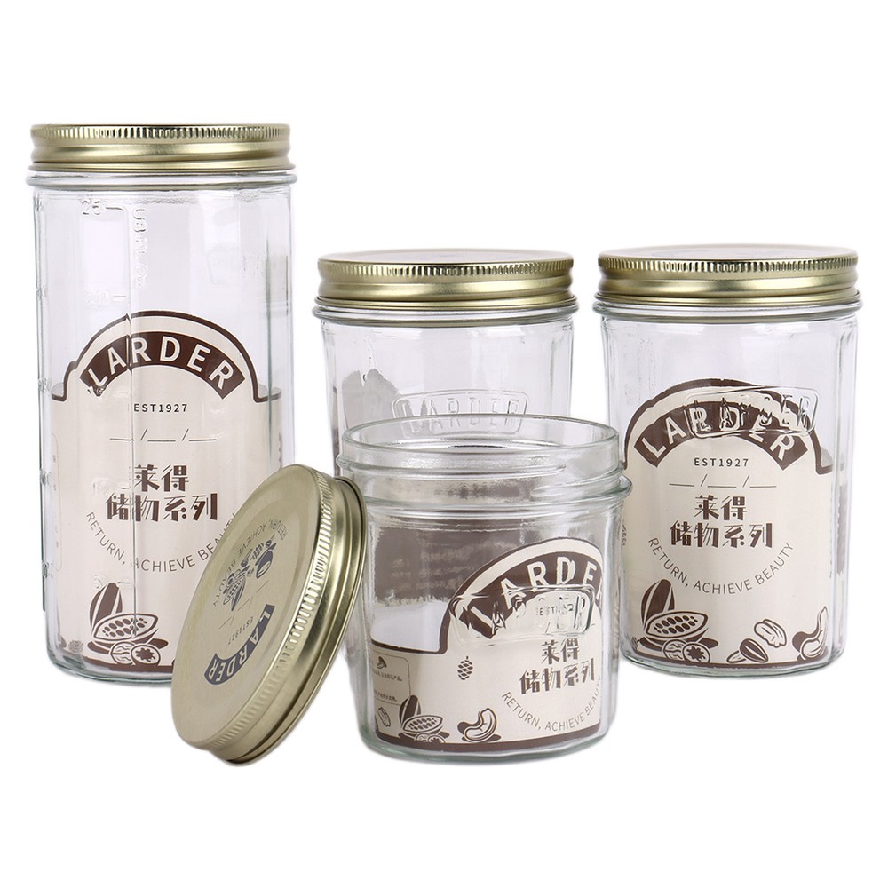 4 Pieces Conister Jar Set
