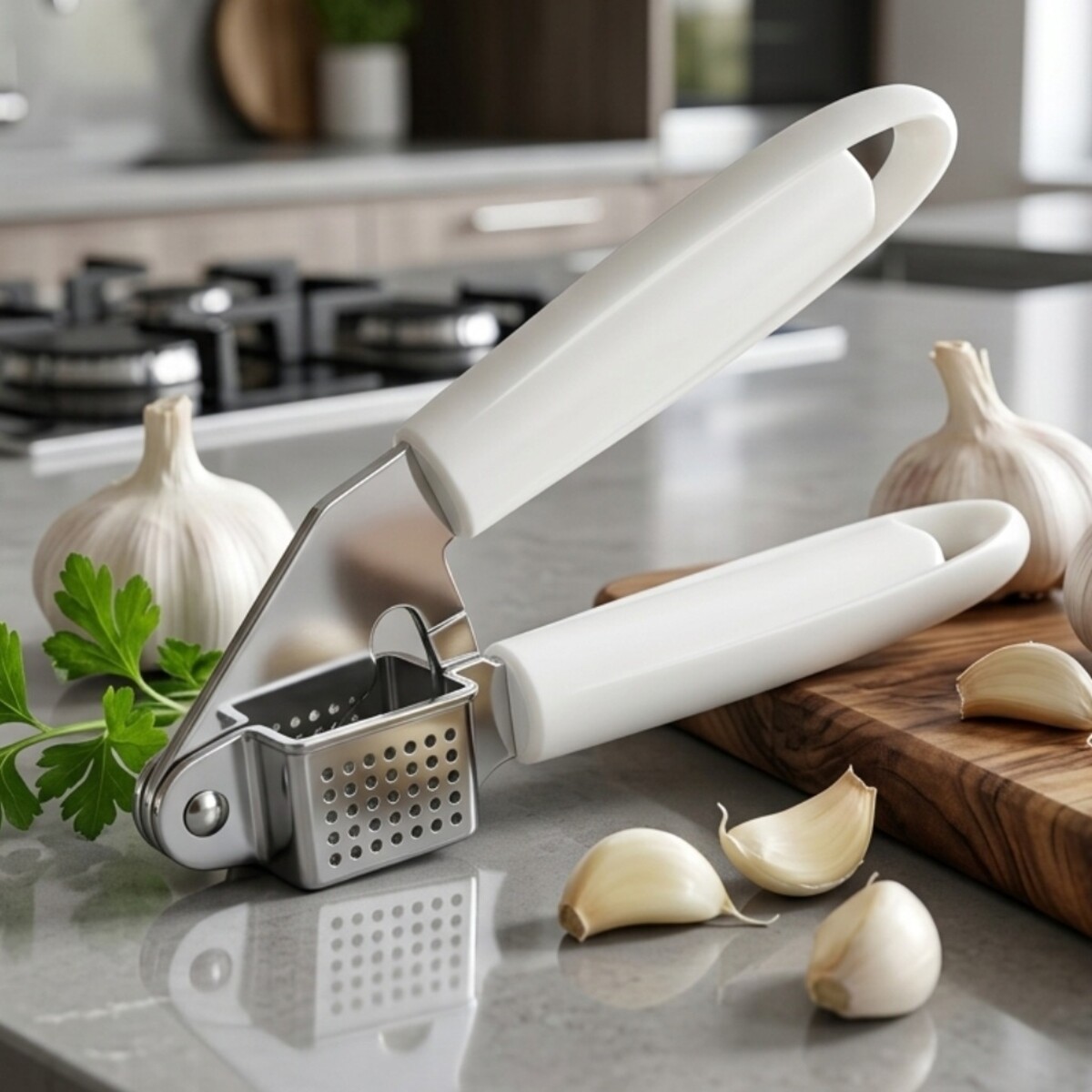 Garlic Press Plastic Handle