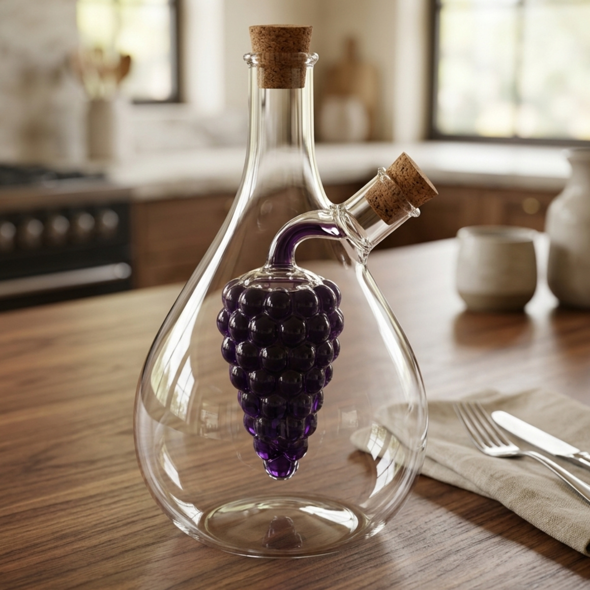 Glass Oil and Vinegar Dispenser Set