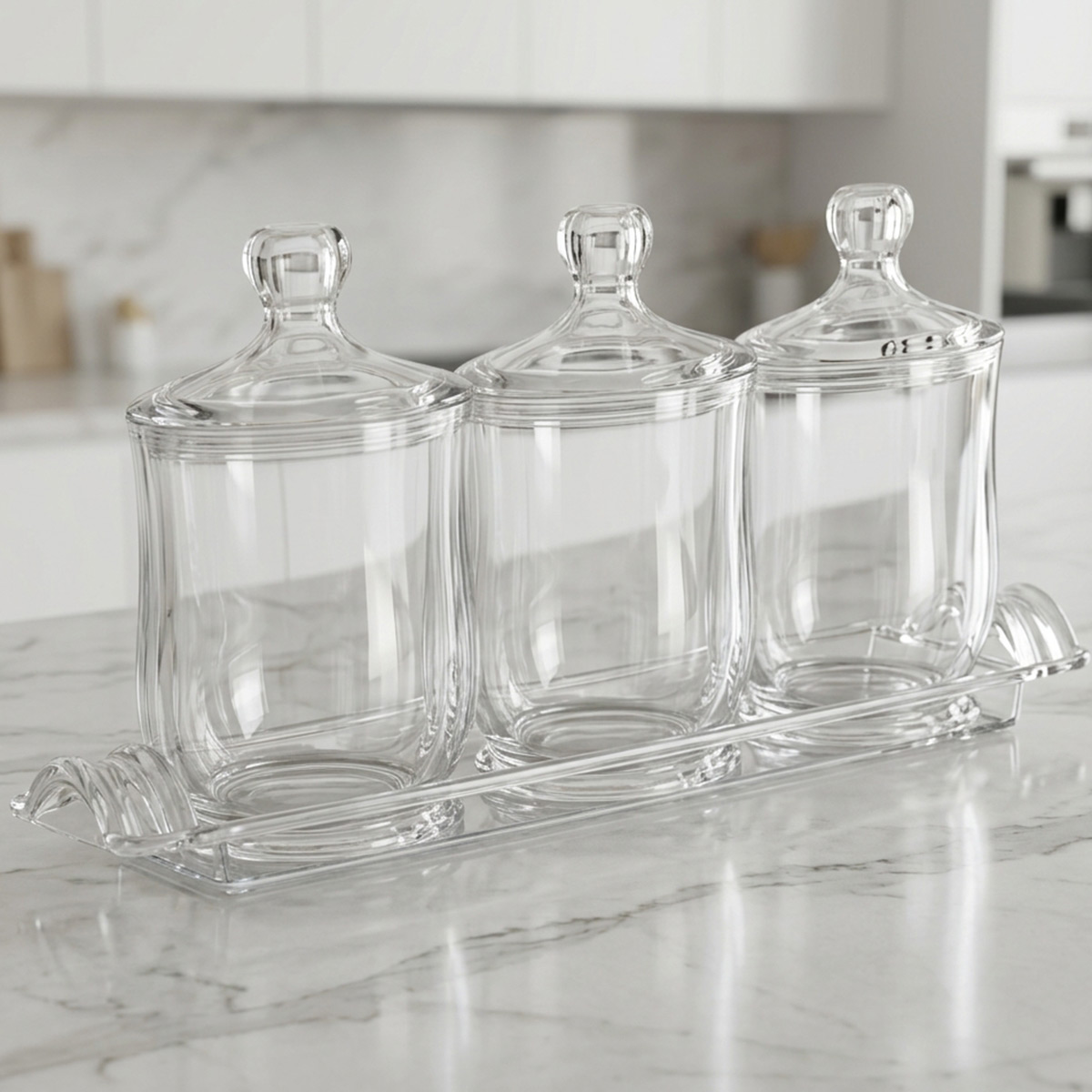 3 Pieces Spice Bottle Acrylic