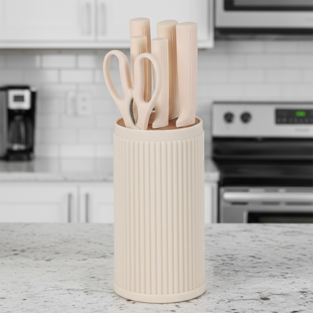 Knife Set With Stand 7 Pieces