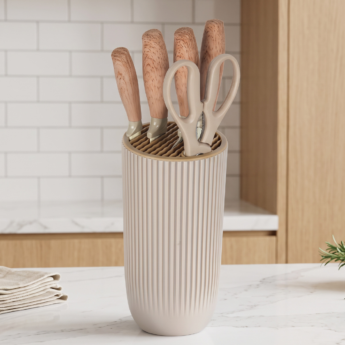 Knife Set with Stand 6 Pieces