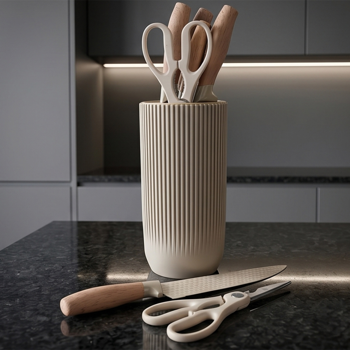 Knife Set With Stand 7 Pieces
