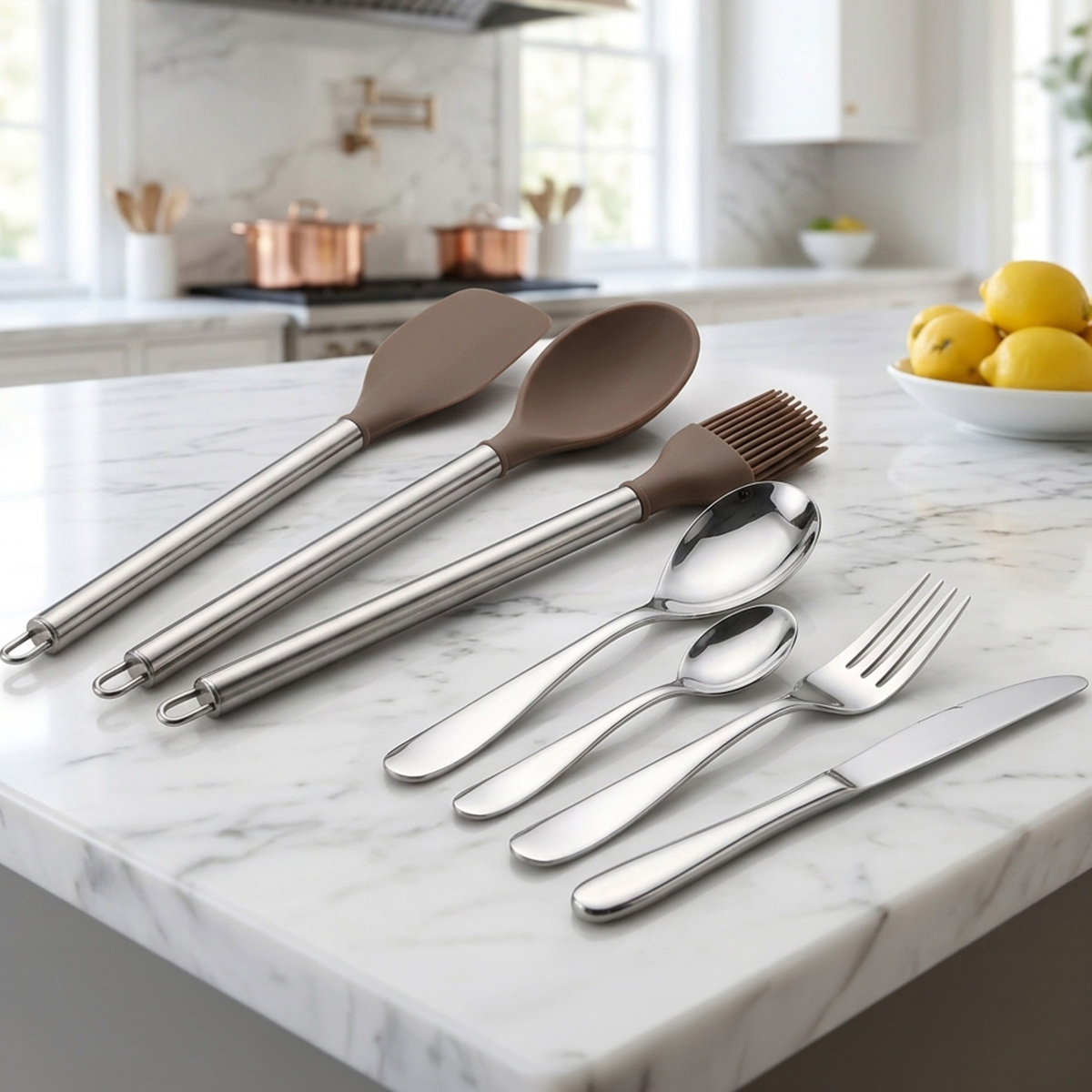 19 Pieces Kitchen Tools Set Stainless Steel