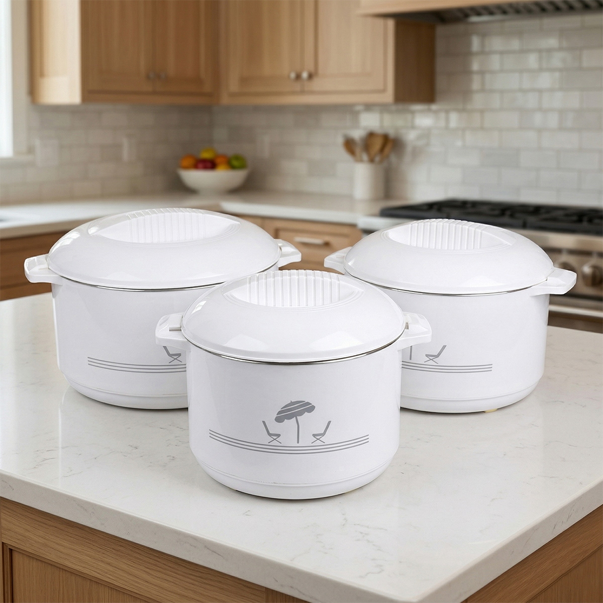Hot Pot Set 3 Pieces (3L, 4.5L, 6L)