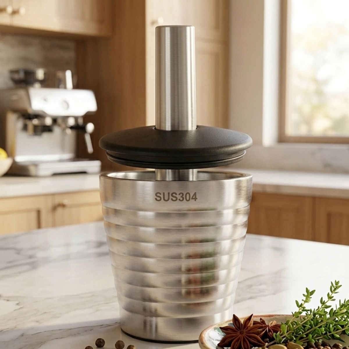 Stainless Steel Mortar and Pestle
