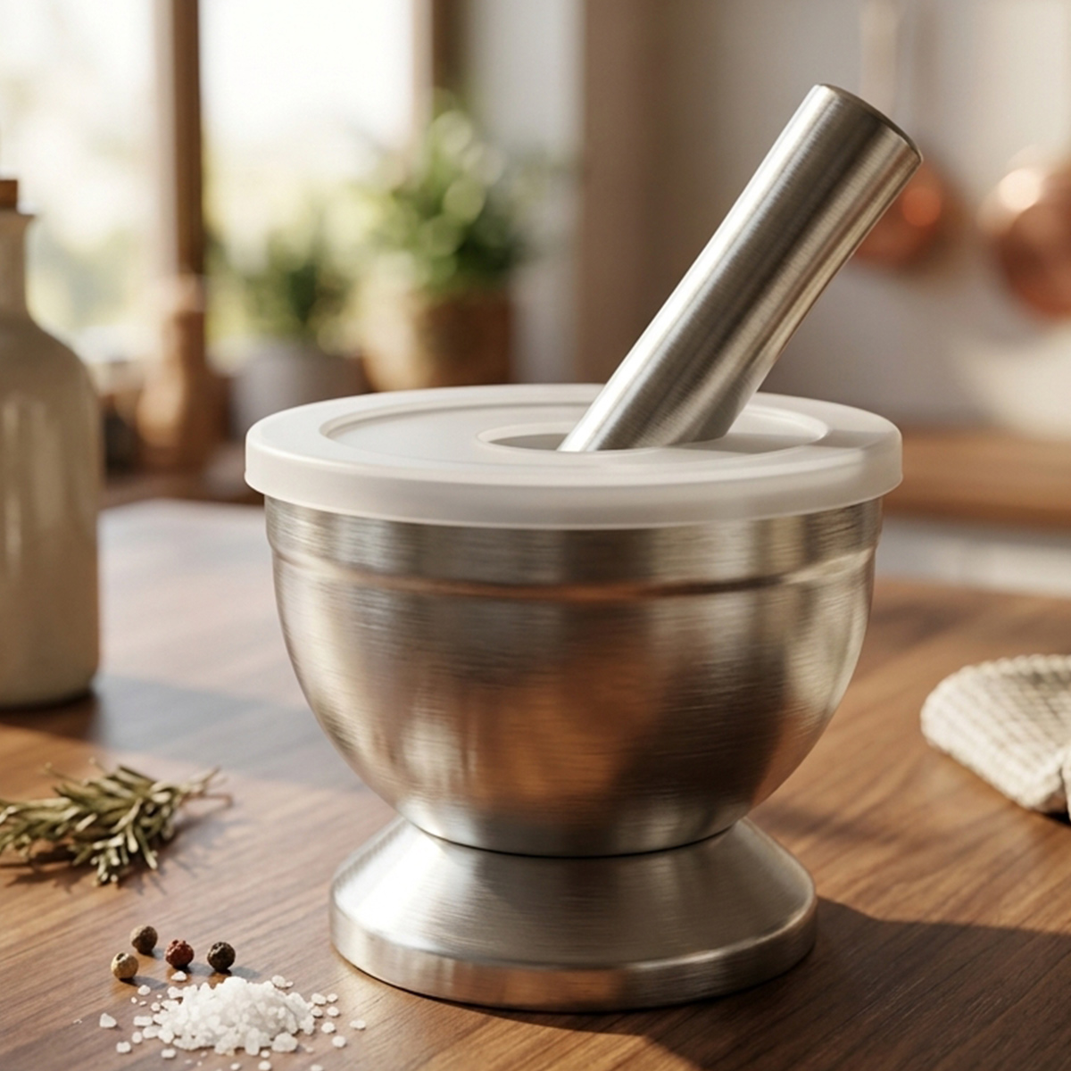Stainless Steel Mortar and Pestle Set