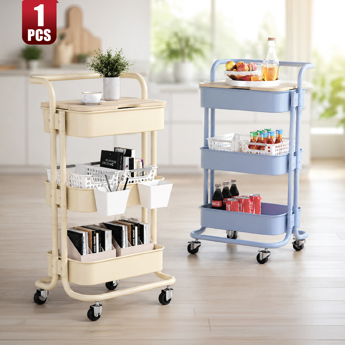 Metal 3 Layer Storage Rack | Home Decor | Shelves & Organizers