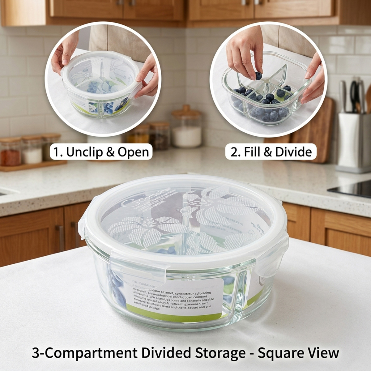 Glass Food Container