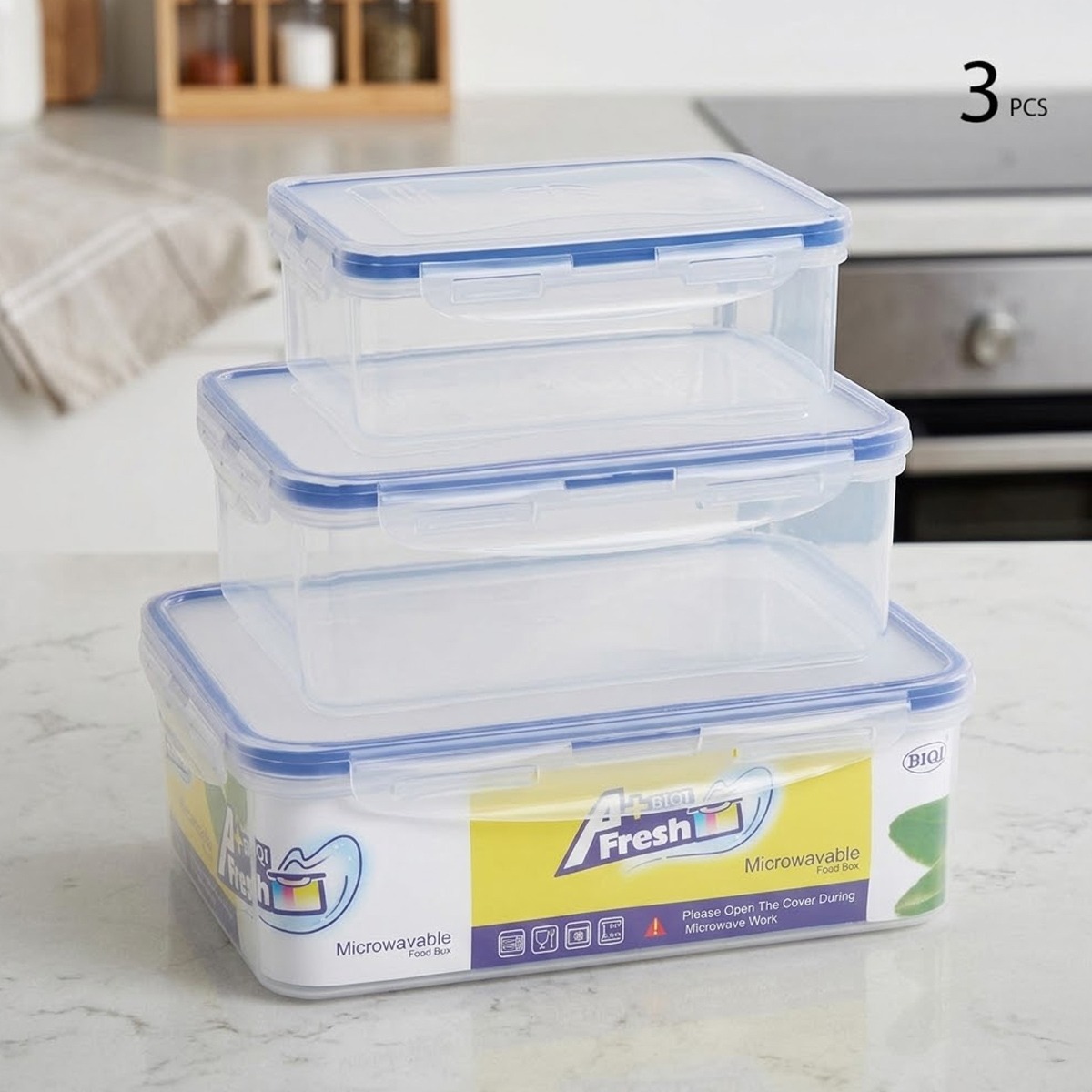 Food Container Plastic 3 Piece