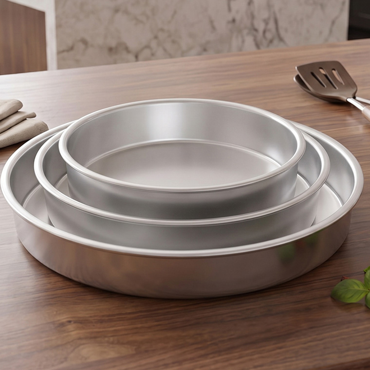 Aluminum Round Cake Pan Set 3 Pieces