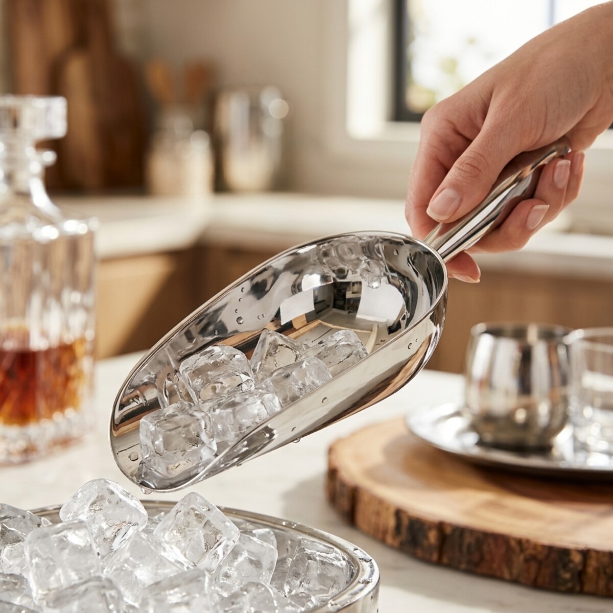 Stainless Steel Flour Scoop Kitchen