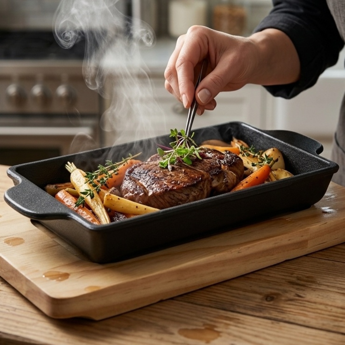 Sizzling Grill Plate Rectangle 22x10cm
