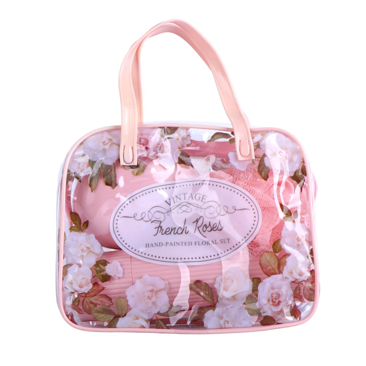 Vintage French Roses Bathroom Shower Set