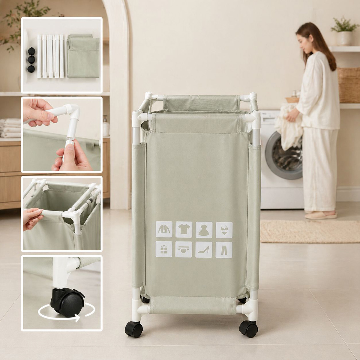 Fabric Single Part Laundry Basket | Bath & Laundry | Laundry & Garments Care Fabric Single Part Laundry Basket | Bath & Laundry | Laundry & Garments Care