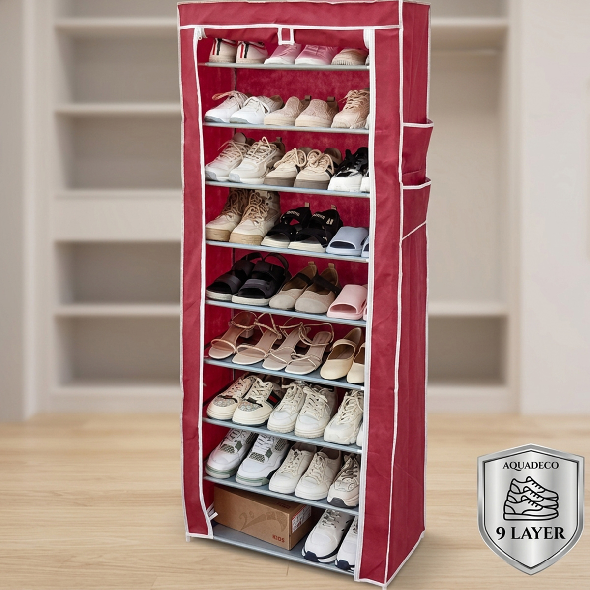 Shoe Rack With Cover 9L