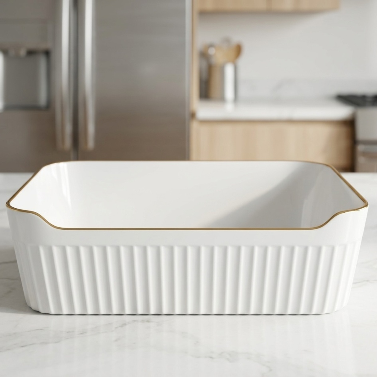 Plastic Storage Basket White