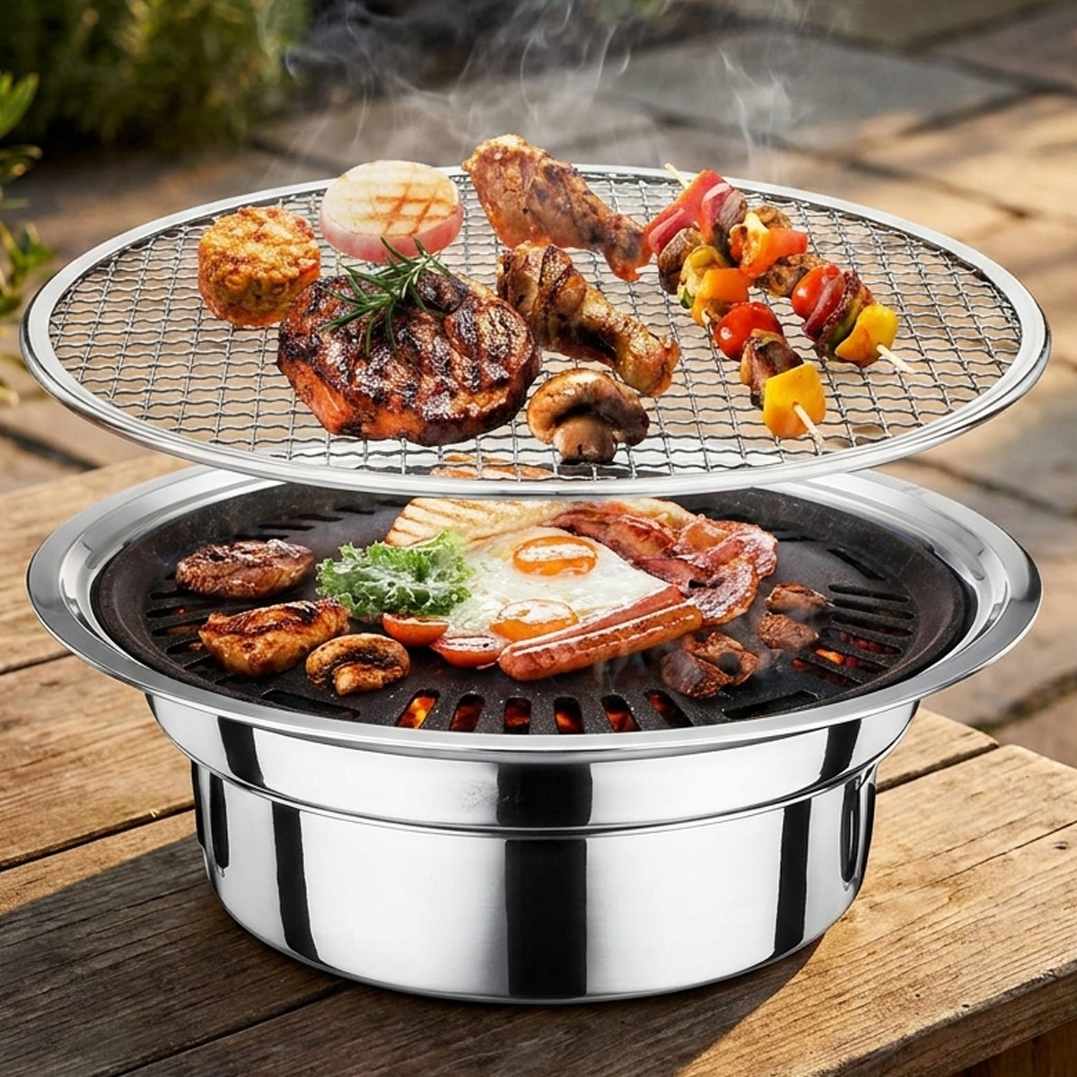 Extendable Barbecue Grill Stand