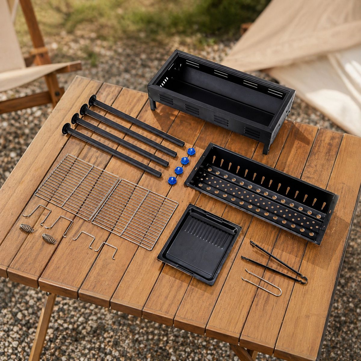 Barbecue Grill 66.5x30.5x70cm