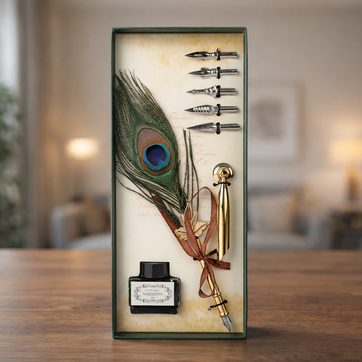 Feather Pen Set | Home Decor | Souvenirs & Antiques Feather Pen Set | Home Decor | Souvenirs & Antiques