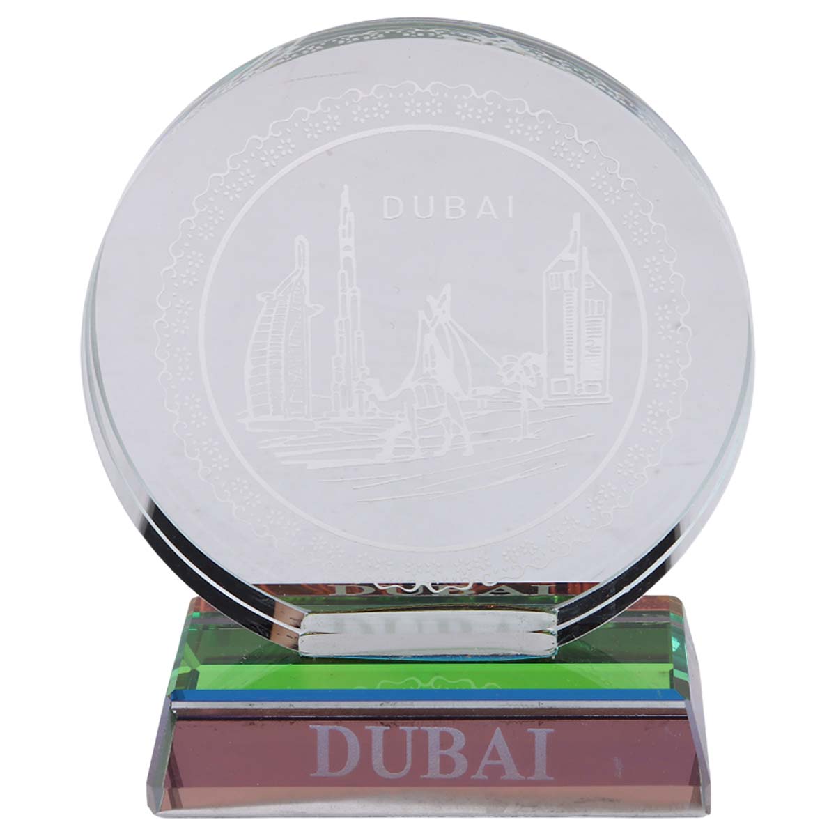 Dubai Souvenir Decorative Plate With Stand