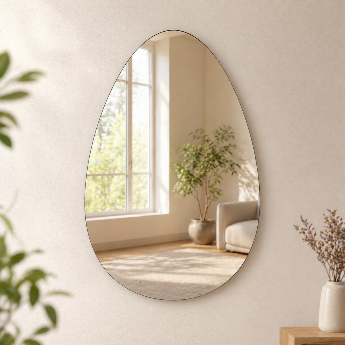 Hanging Mirror Ovul Shape
