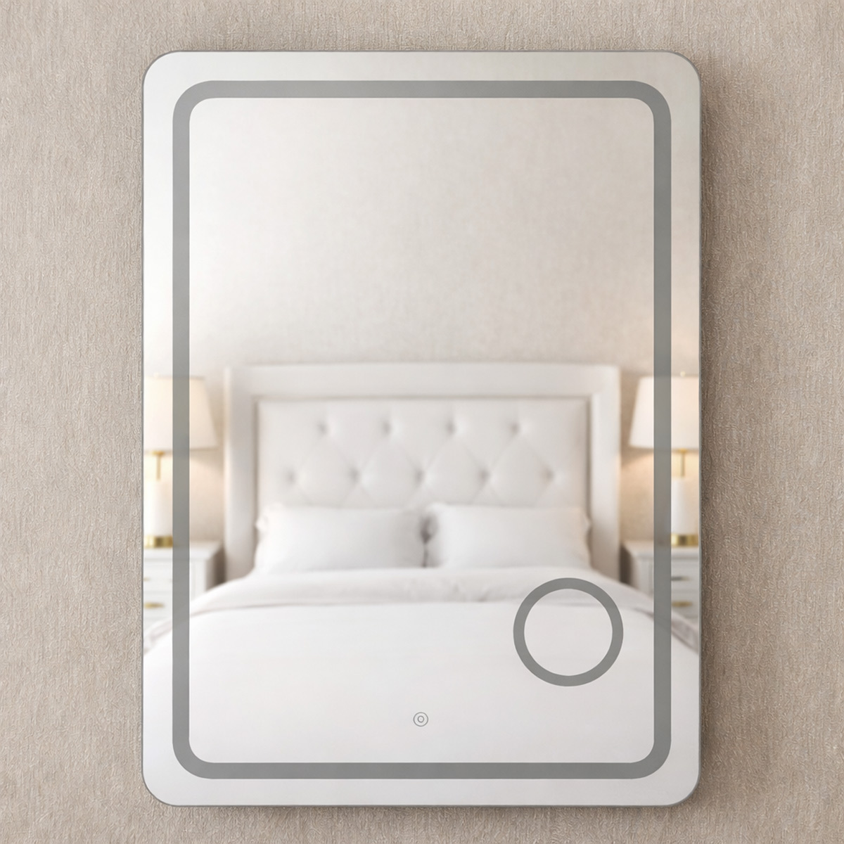 LED Bathroom Mirror with Touch Sensor 60x80cm