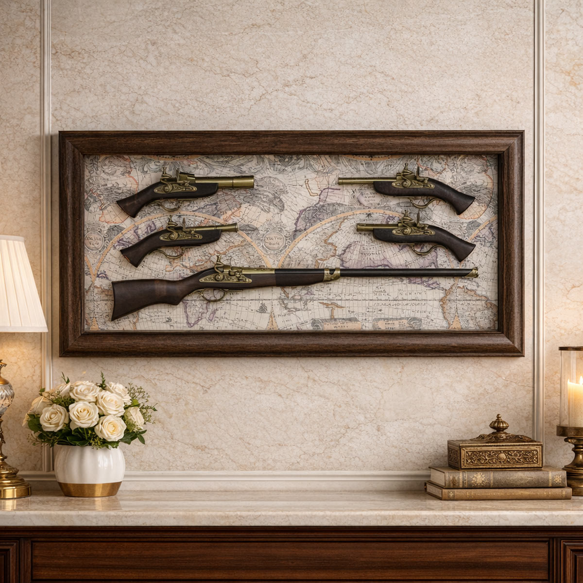 Decorative Antique Replica Gun Wall Display | Home Decor | Souvenirs & Antiques Decorative Antique Replica Gun Wall Display | Home Decor | Souvenirs & Antiques
