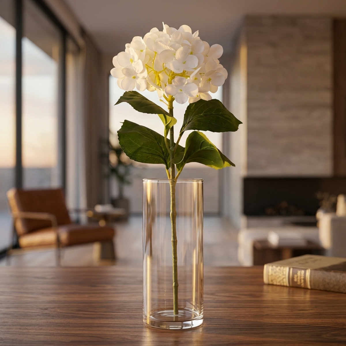 Artificial White Flower 65cm