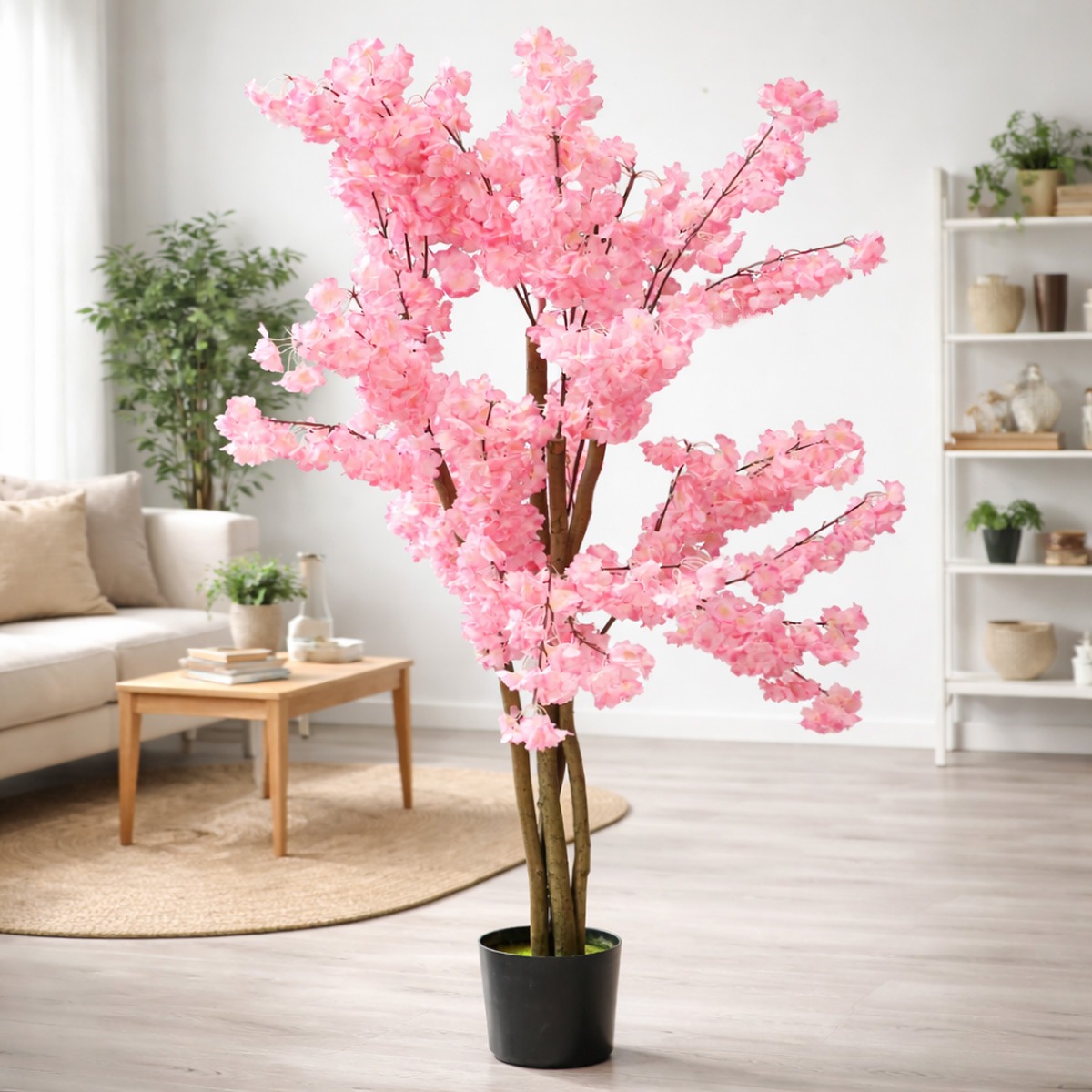 Artificial Pink Cherry Blossom Tree With Pot