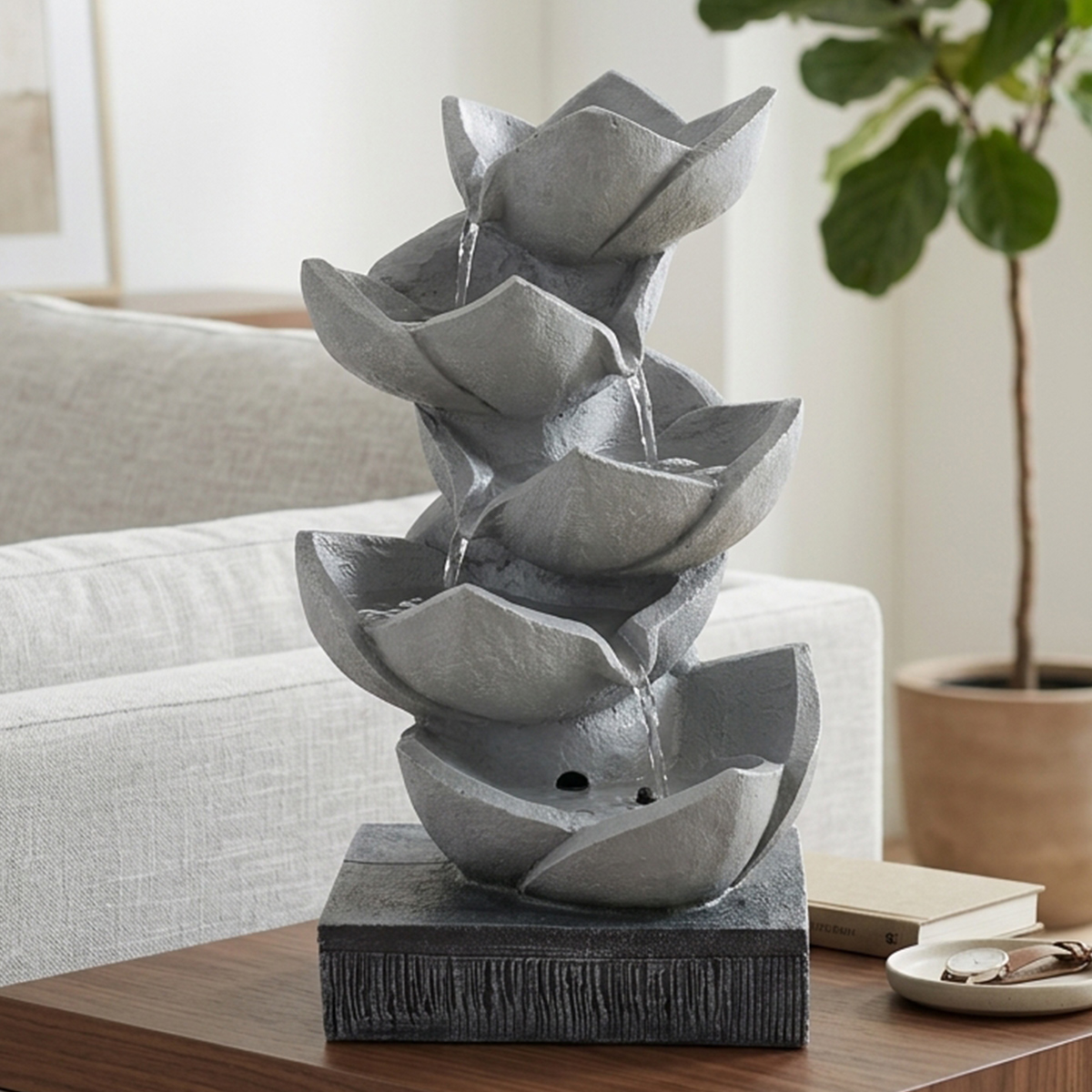 Water Fountain Cascading Lotus Leaf Medium | Home Decor | Garden Decor | Fountains Water Fountain Cascading Lotus Leaf Medium | Home Decor | Garden Decor | Fountains
