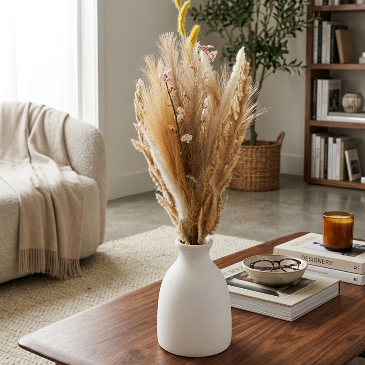 Table Vase White