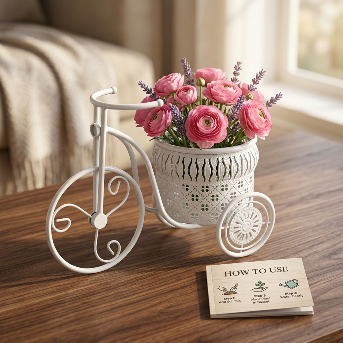 Garden Cycle Flower Stand Small