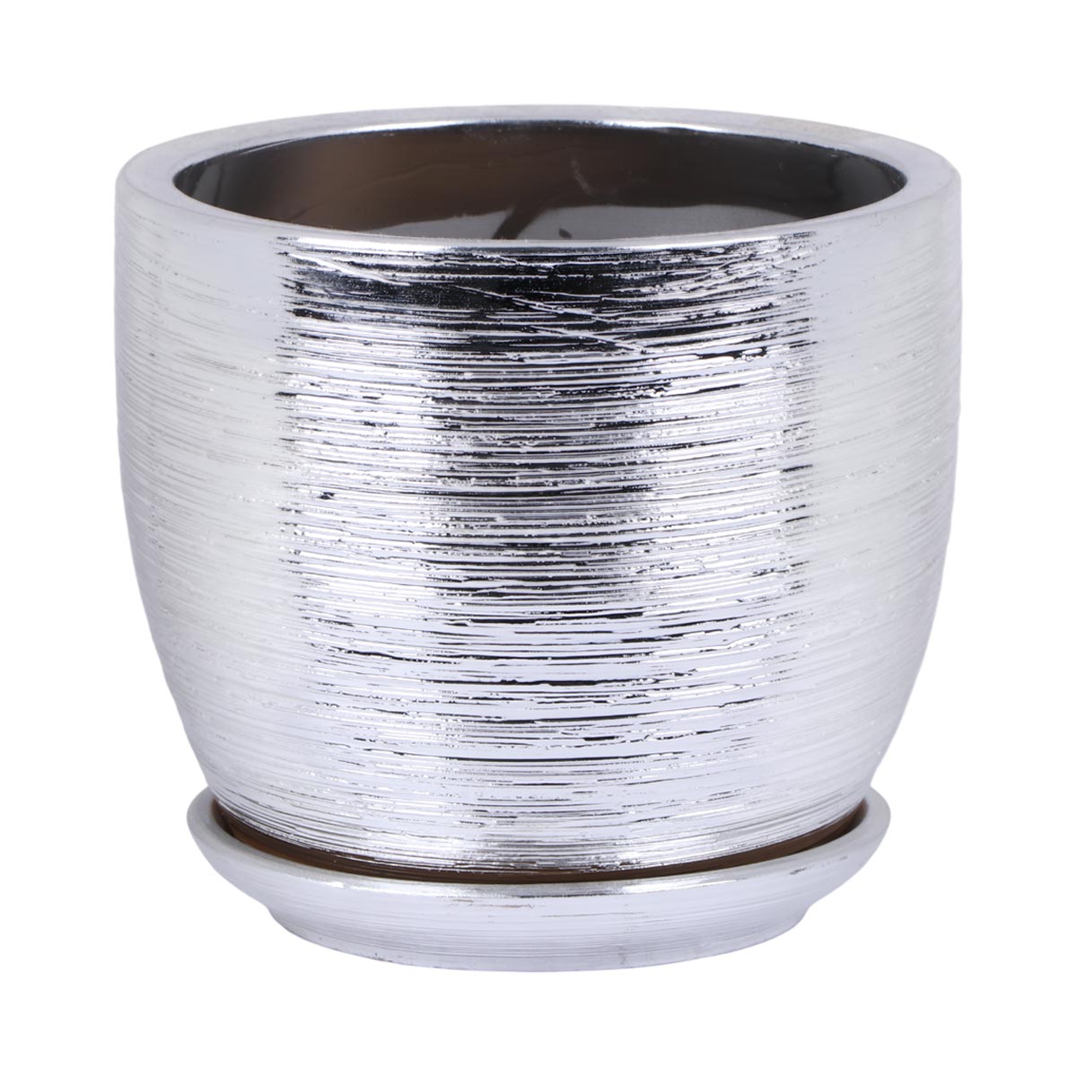 Silver Colour Planter Pot