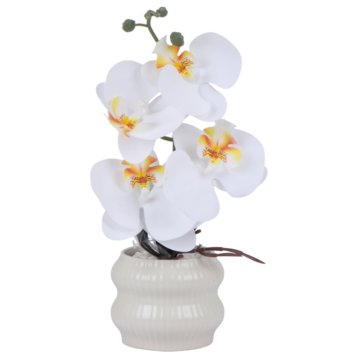 Artificial Orchid Flower With Ceramic Pot