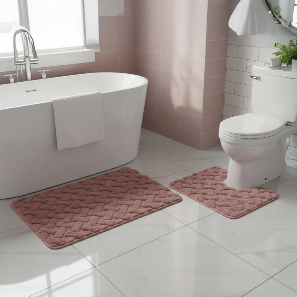 2 Pieces Bathmat Set