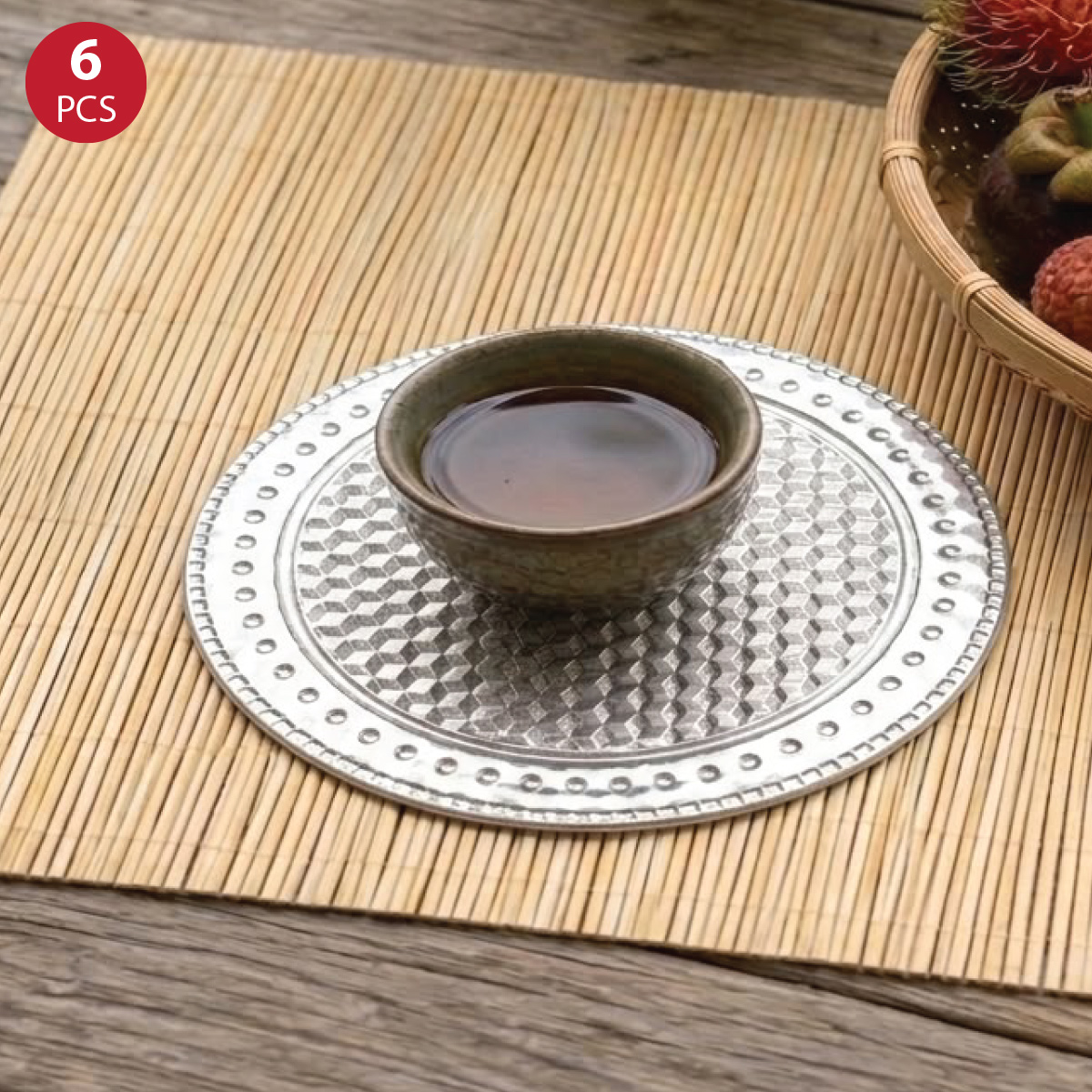 Round Coaster Set 6 Pieces