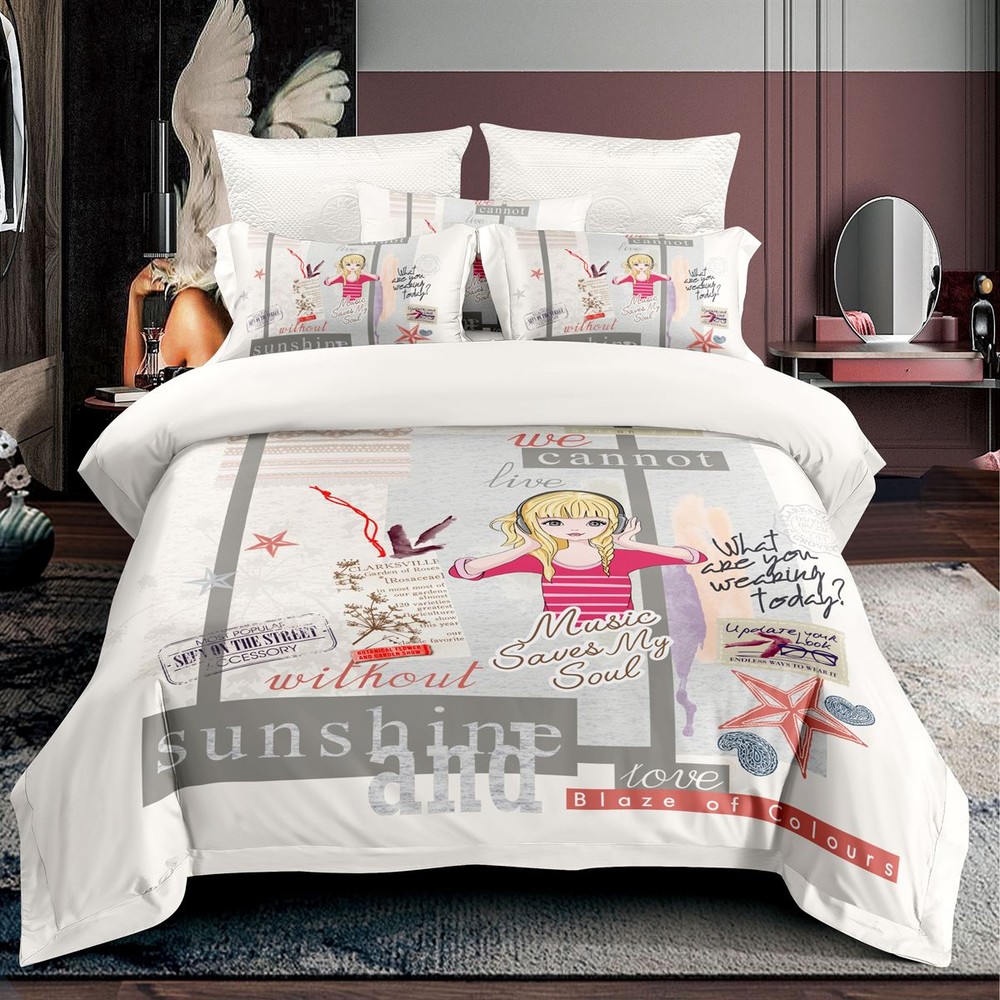 Kids Bed Sheet 2 Pieces Set FN02-25 160X220cm