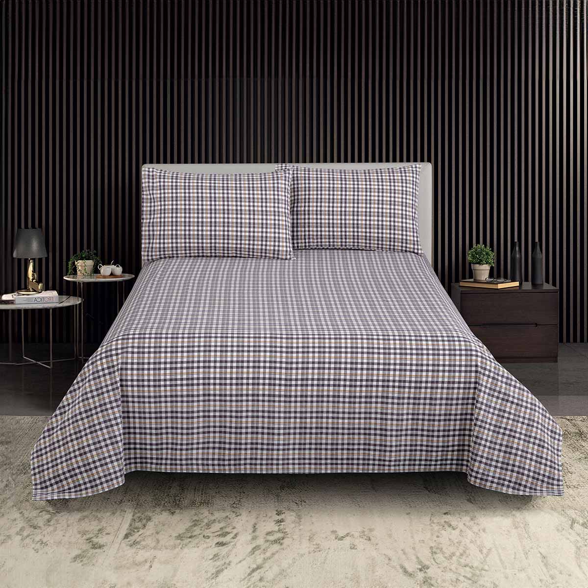 طقم ملاءة سرير من قطعتين، مقاس 160×220 سم، QT-2-15