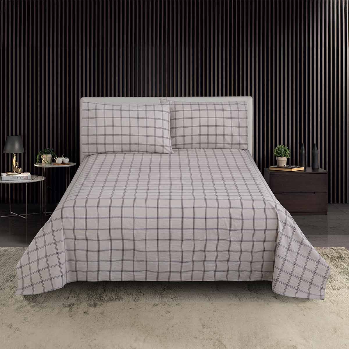 طقم ملاءة سرير 3 قطع 220×240 سم QT-2-53
