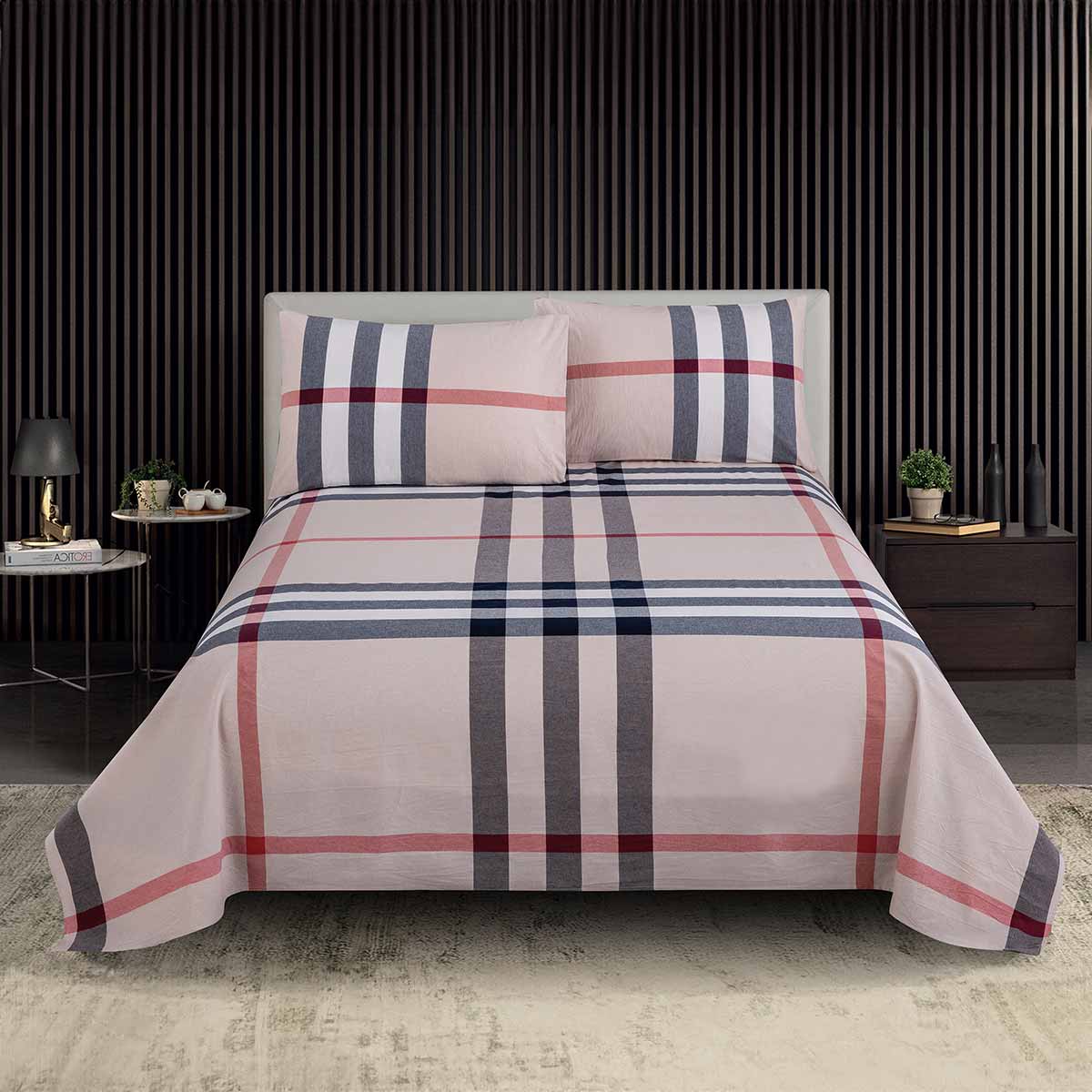 Bed Sheet 3 Pieces Set 220x240cm