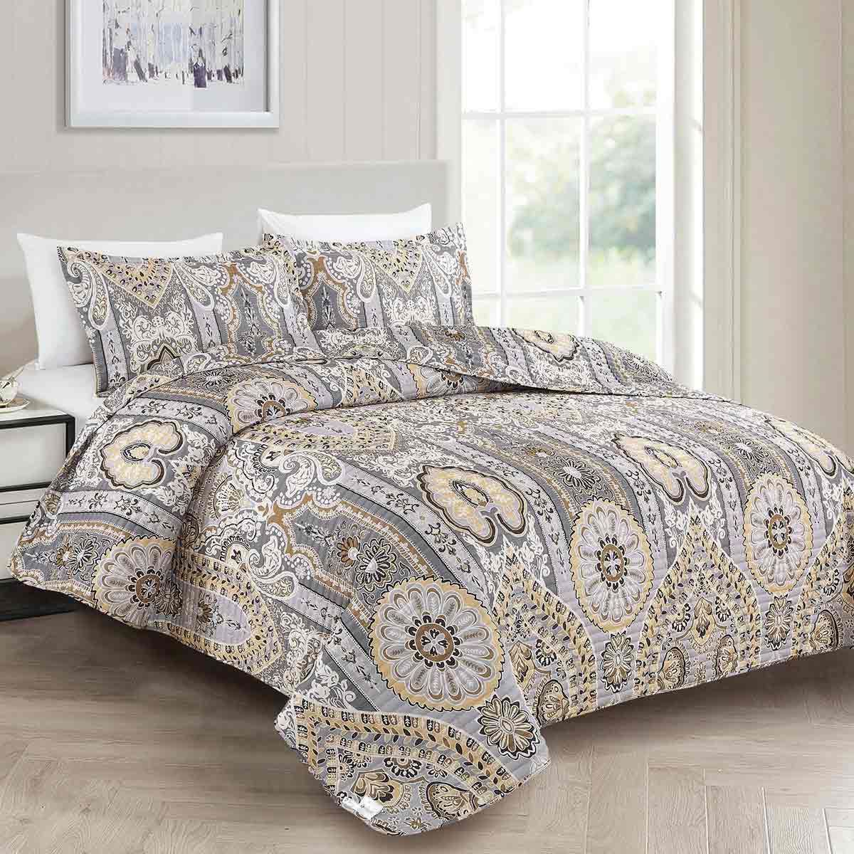 6 Pieces Double Bed Cover Set
