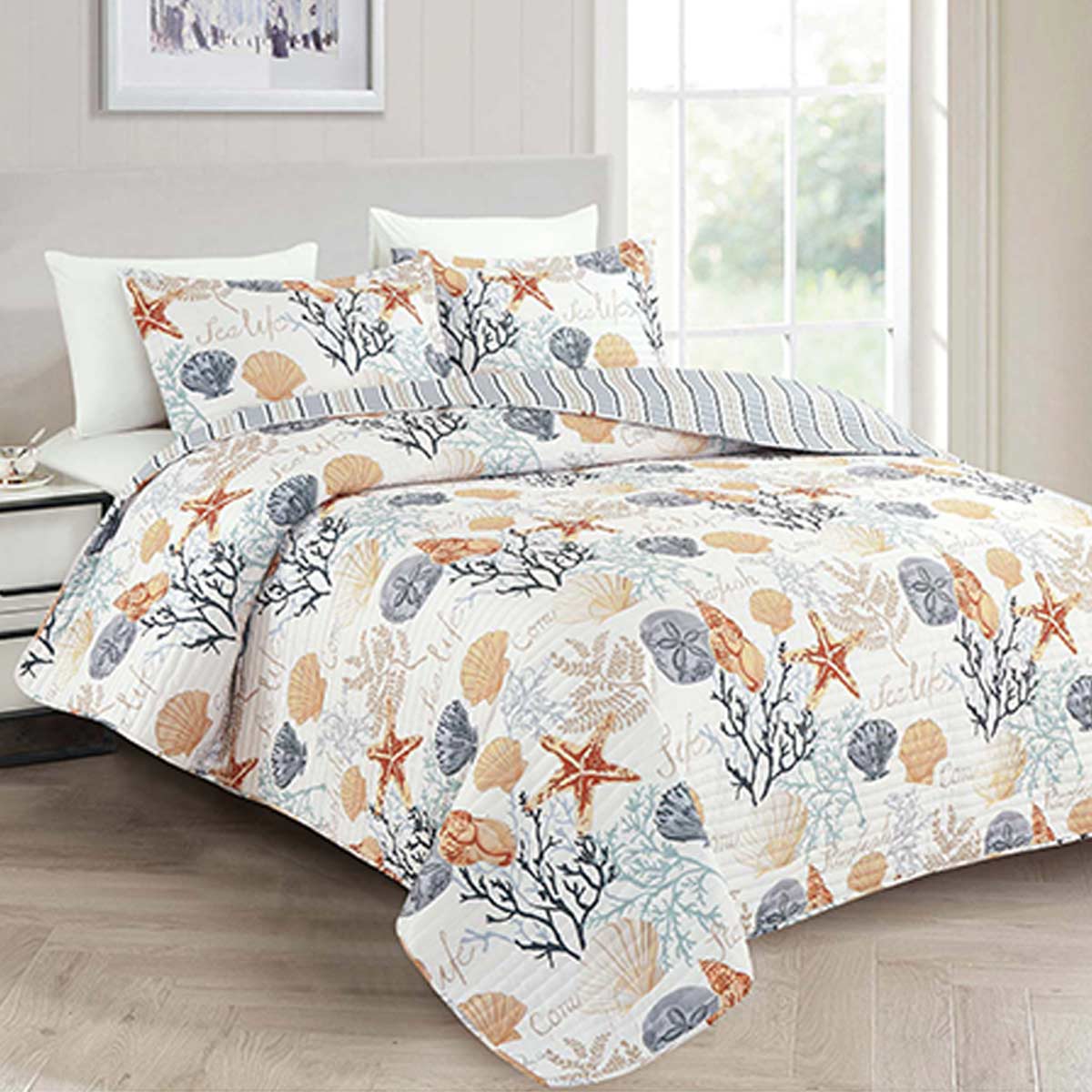 6 Pieces Double Bed Cover Set