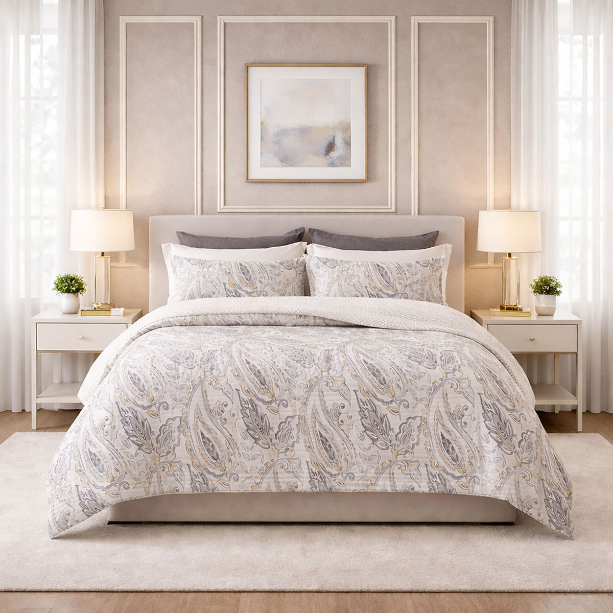4 Pieces Single Bed Cover Set