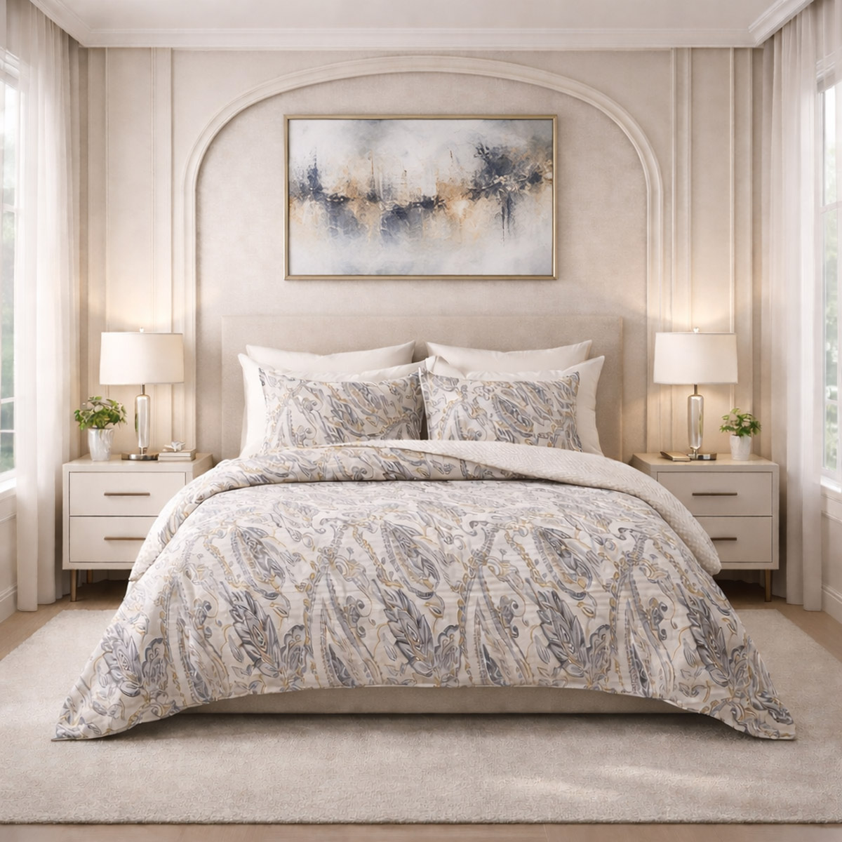 Double Bed Cover Sets 6 Pieces